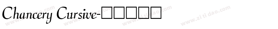 Chancery Cursive字体转换